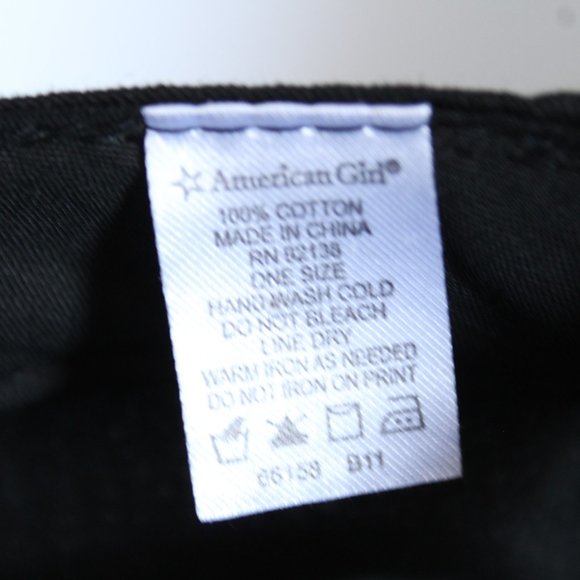 American Girl Seattle Girl's Black Strapback Cap W/Embroidered Logo One Size - Picture 7 of 7